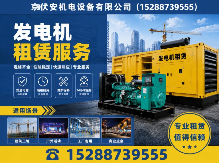 北海发电机出租展示图
